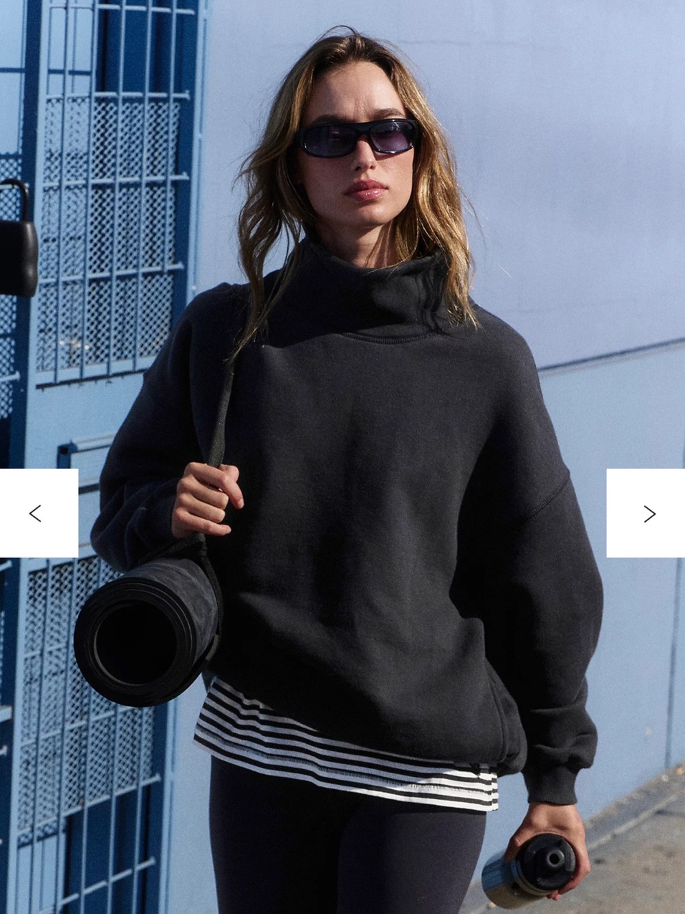 FP Movement A Cut Above Mock Neck Pullover Sweatshirt Women’s Medium